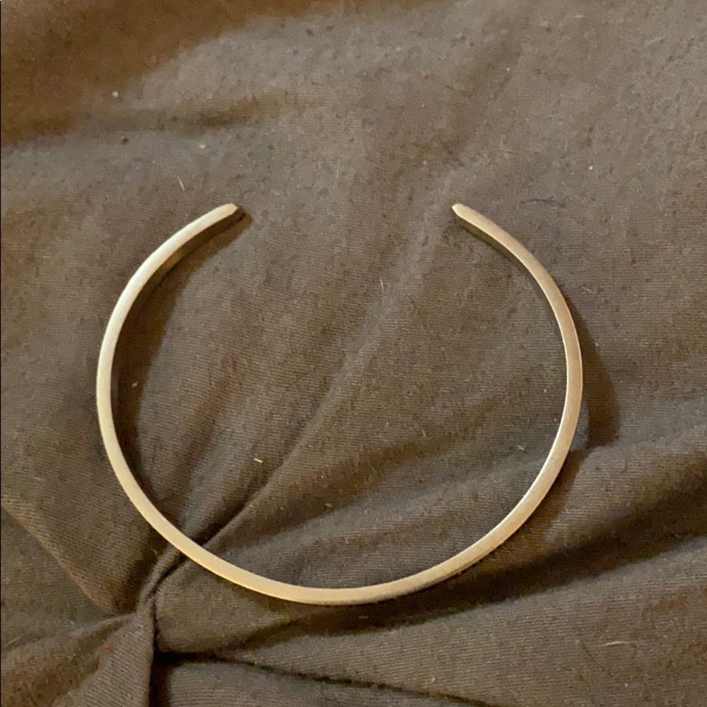 Manrta band sterling silver bracelet